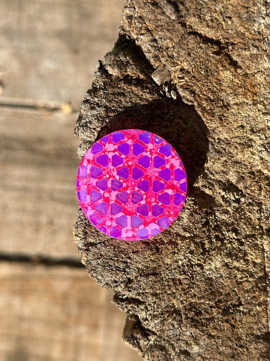 Holographic Pink Circle