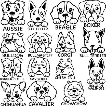 Dog Face Stickers